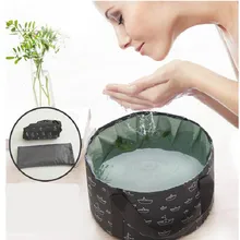 Умывальник для стирки портативный водонепроницаемый складной бассейн Дорожная сумка на ногу для младенцев Сияющий лагерь раковина умывальник для ног емкость для хранения ведро