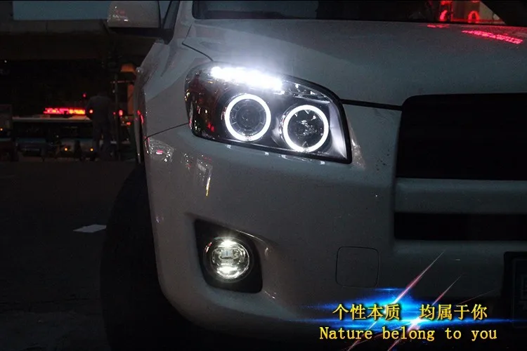KOWELL автомобильный Стайлинг для Toyota RAV4 головной светильник s 2009 2010 2011-2013 для RAV4 светодиодный светильник Q5 bi xenon объектив h7 ксеноновый светильник