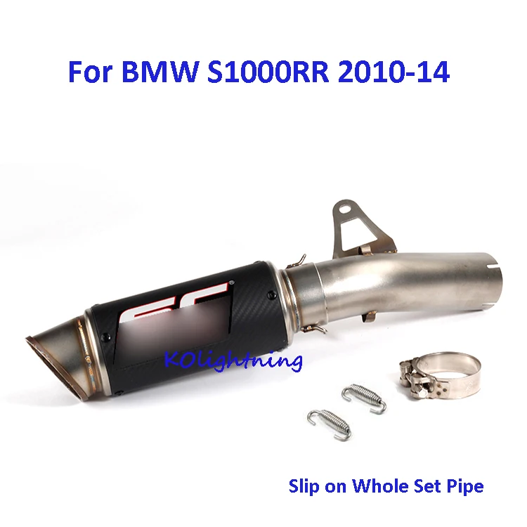 

Motorcycle Slip on S1000RR Full Exhaust System Pipe Mid Middle Pipe Connect Link Pipe Whole Set Pipe for BMW S1000RR 2010-2014