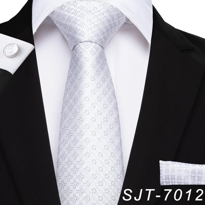 Дизайнерский мужской галстук DiBanGu, синий, красный, розовый, мужской галстук, деловой, Свадебный, вечерний галстук, набор, шелк, галстук, носовой запонки, галстуки - Цвет: 7012