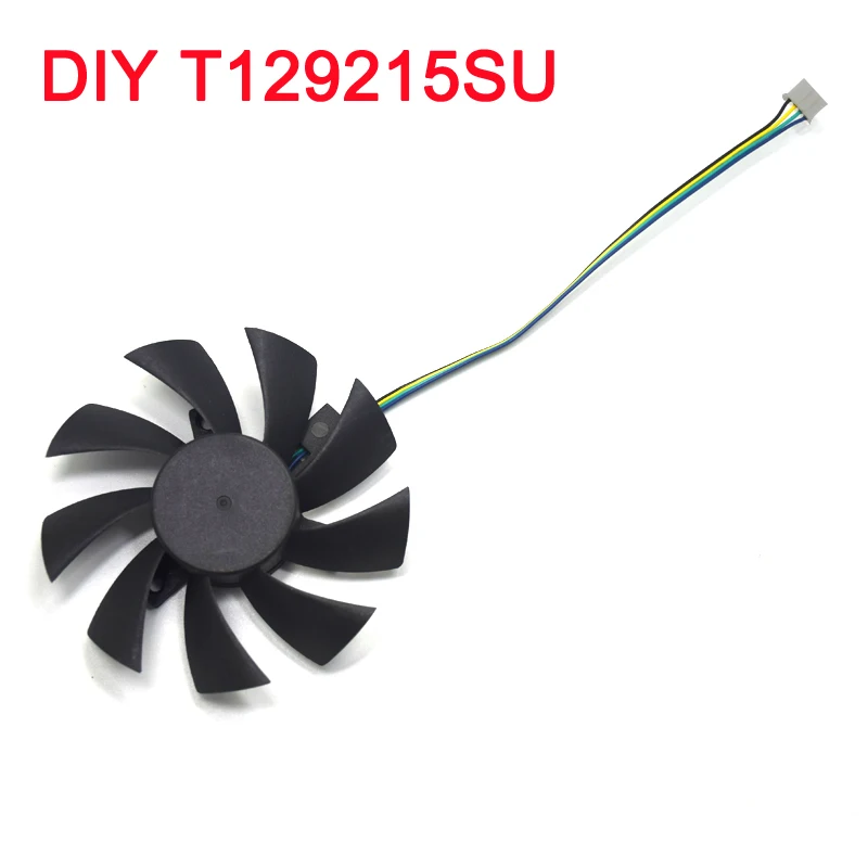 Вентилятор охлаждения Everflow 85 мм T129215SU 4Pin для ASUS GTX 460 560 GTX 960 Mini RX570 HD 6790 6870 - Цвет лезвия: DIY Fan