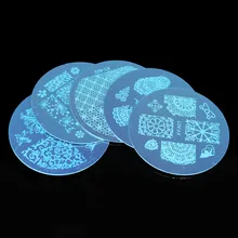 1 pièces mode Designs bricolage vernis beauté Nail Art Image timbre estampage plaques 3D Nail Art modèles pochoirs manucure outils(China)