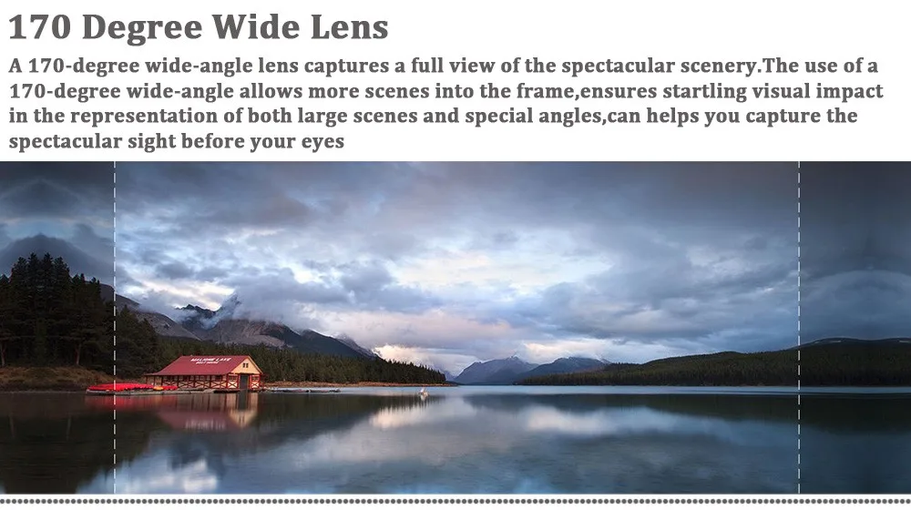 170 degree lens