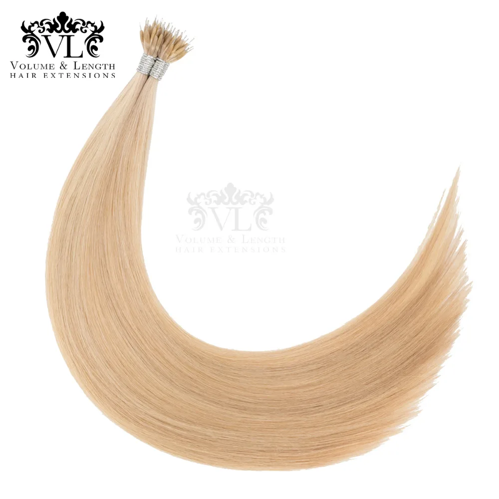 VL Pre Bonded Nano Tip 100% extensiones de cabello Remy 14 \