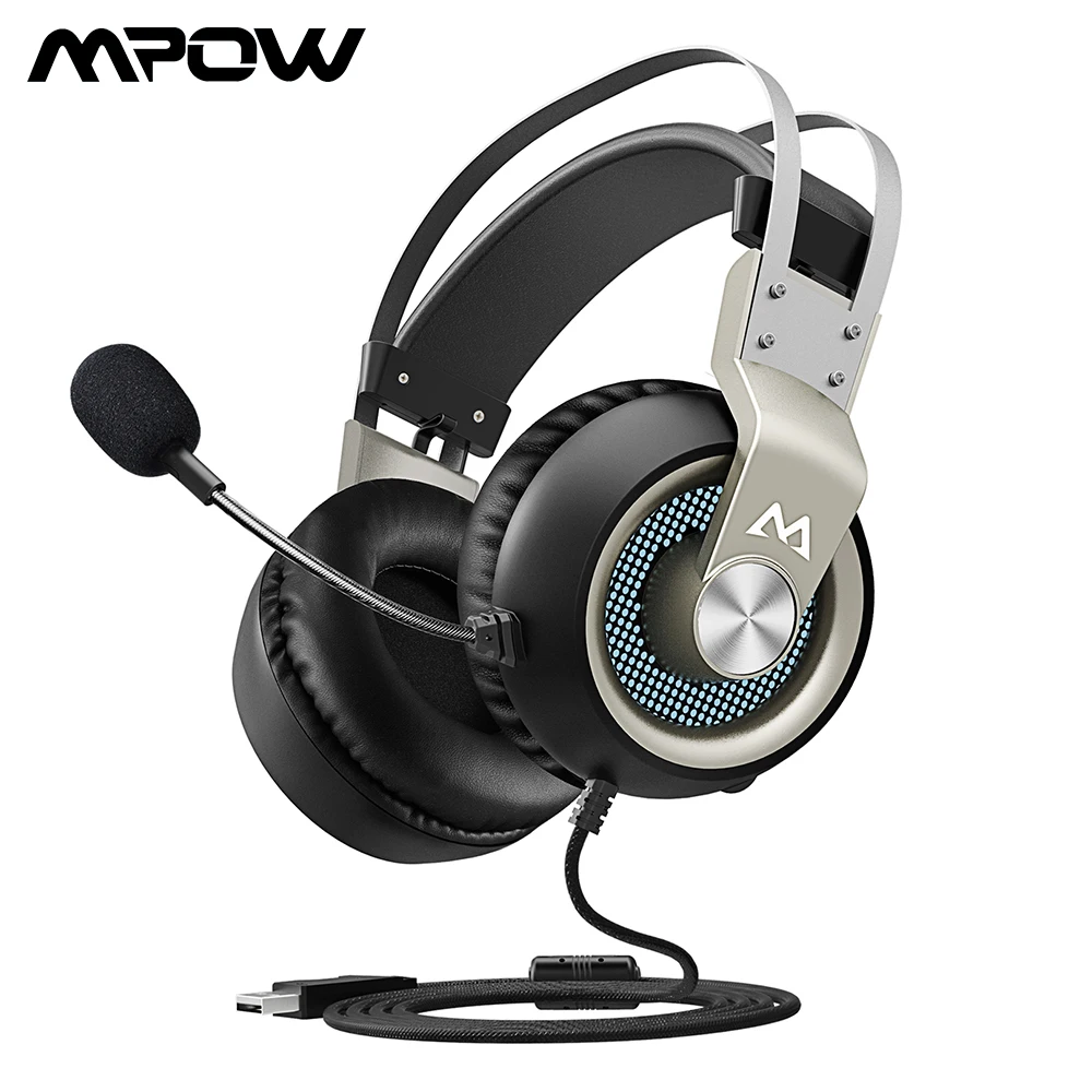 Mpow EG3 Gaming Headset USB Wired Over ear Gaming Headphones With Microphone & Volume Control