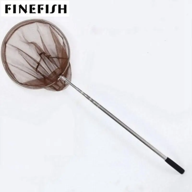 Finefish Stainless Steel 180 210cm Retractable Fishing Net Telescoping