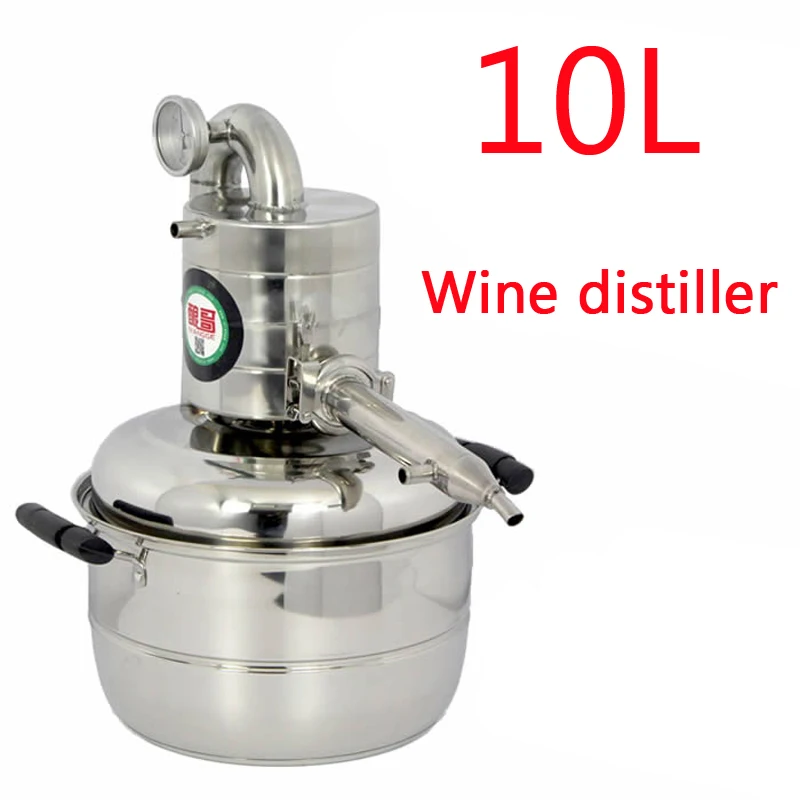 10L воды алкоголь distiller Главная Малый набор brew еще виноделия пивоварения машина Перегонки Оборудования