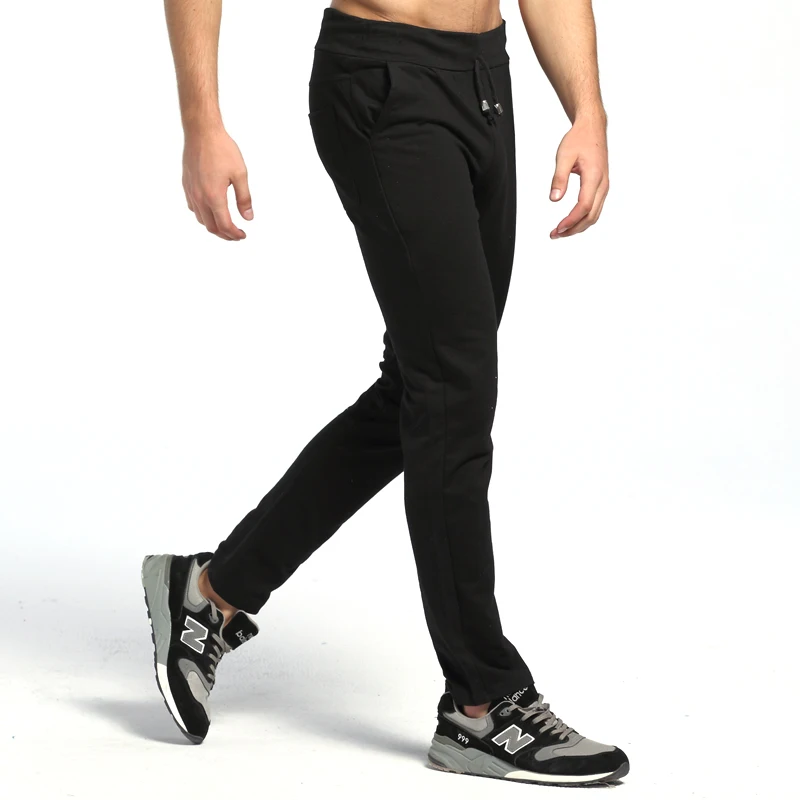 Udoarts мужские Базовые флисовые штаны для бега из хлопка - Цвет: Черный