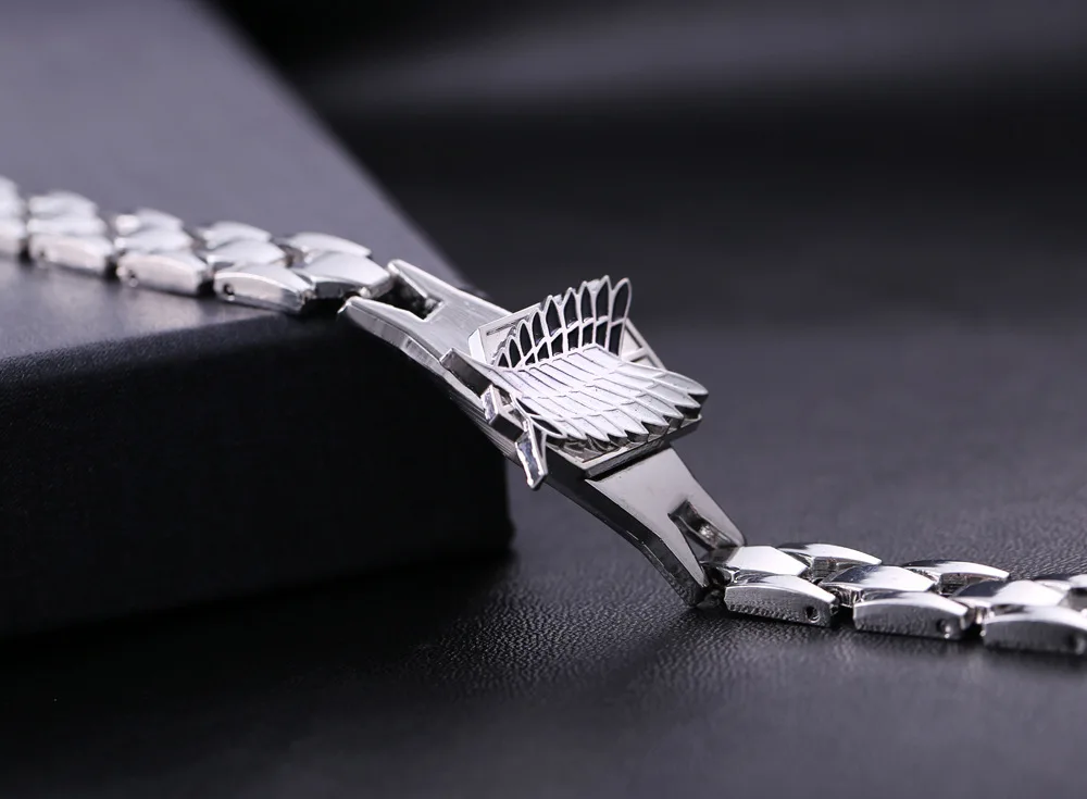 Гигантский атака серебряный браслет из сплава металлический браслет косплей ювелирные изделия может дропшиппинг