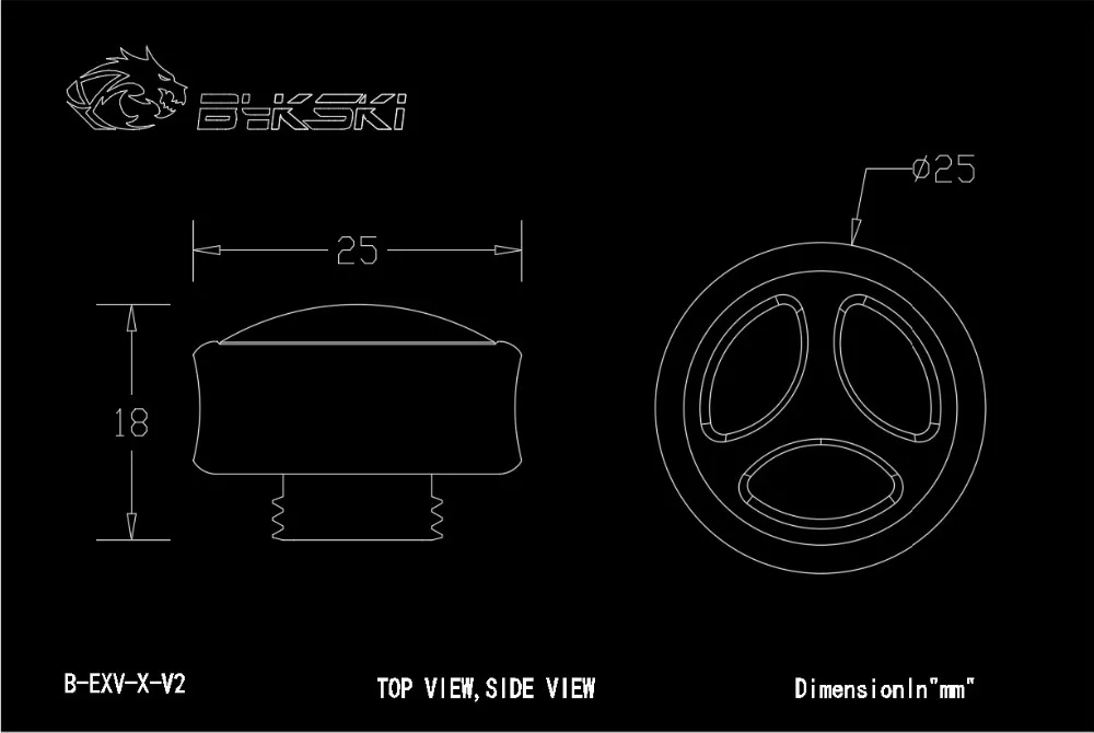 Bykski B-EXV-X-V2 призрак Ручной Автоматический выпускной клапан PC водяного охлаждения