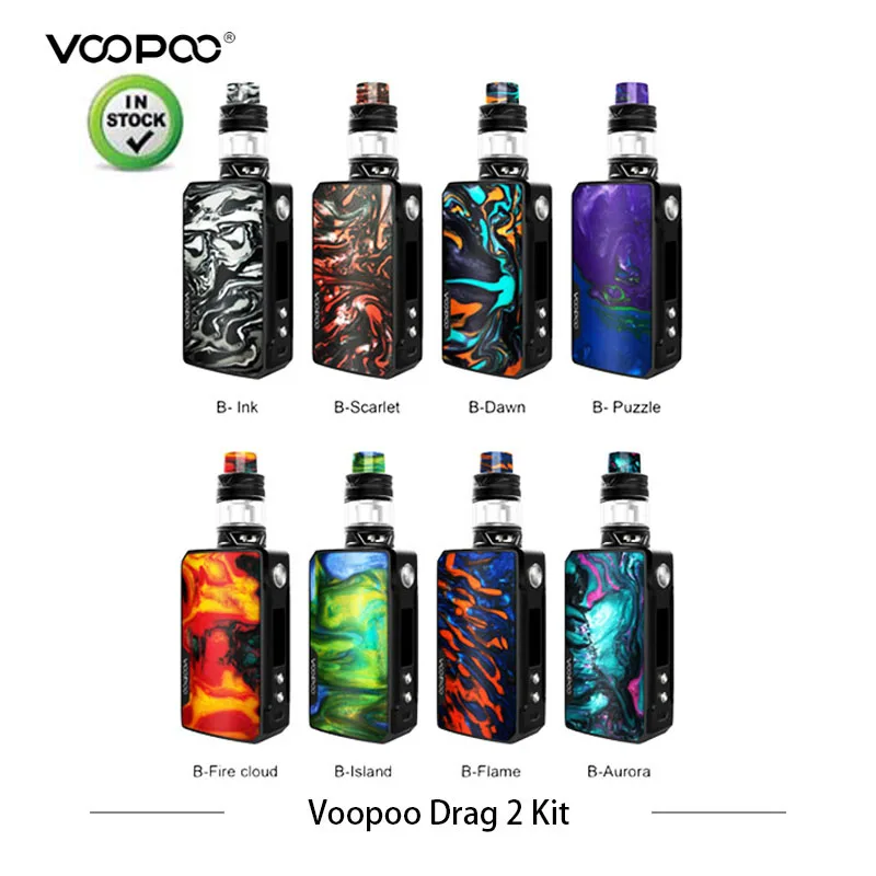 VOOPOO Drag 2 Kit Dual Battery 177w Box Mod Kit Drag2 Vape Electronic Cigarettes with UFORCE T2 tank U2 N3 Mesh Coil VS drag VOOPOO Drag 2 Kit Dual Battery 177w Box Mod Kit Drag2 Vape Electronic Cigarettes with UFORCE T2 tank U2 N3 Mesh Coil VS drag