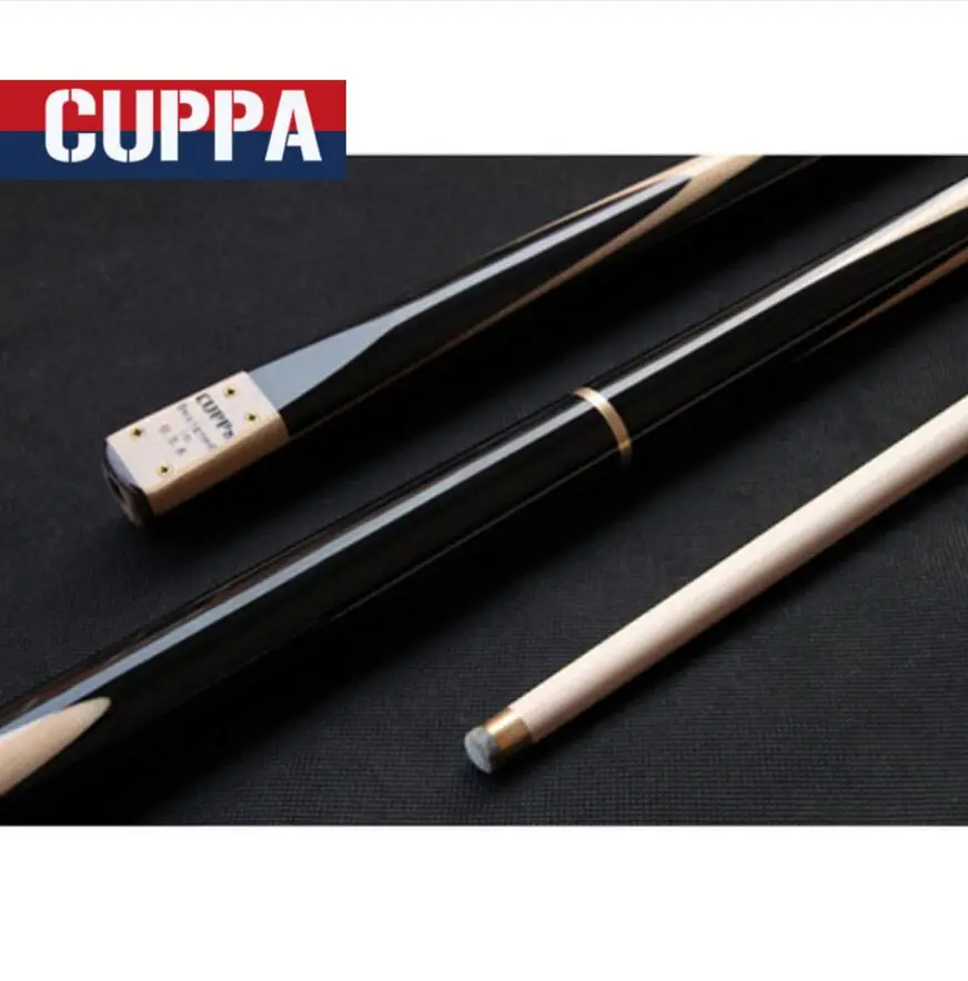 Cuppa 3/4 палочки для снукера 9,8 мм наконечники с удлинителем эбеновая деревянная ручка Китай анти трещин лак ремесло бильярдный набор Китай