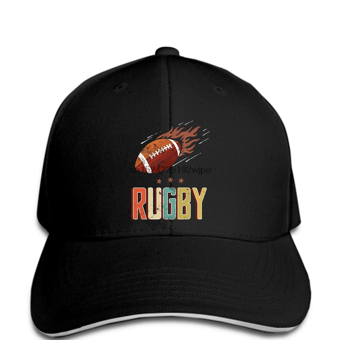 

Men Baseball cap Vintage 1970's Style Rugby Lover funny cap novelty cap women