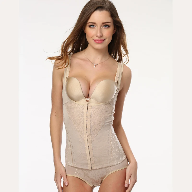 ERAEYE Womens Plus Size S-6xl Shaper Six Body The Abdomen Breast Steel Corset Slimming Body Sexy Lace Black Beige Waist Shaper ERAEYE Womens Plus Size S-6xl Shaper Six Body The Abdomen Breast Steel Corset Slimming Body Sexy Lace Black Beige Waist Shaper