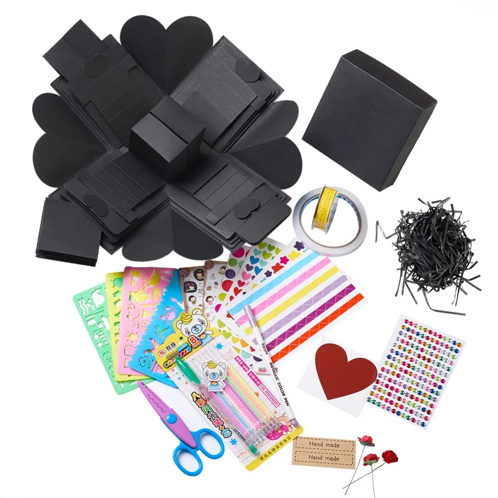 

PandaHall 1Set Hot Explosion Box Love Memory Valentines Day Multi-layer Surprise DIY Photo Album as Birthday Anniversary Gifts