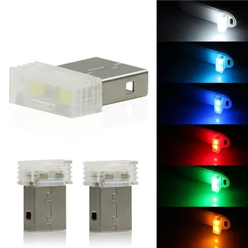 

1pcs USB Mini LED Interior Car Atmosphere Lights Decorative Lights Red/Blue/White/Green/Crystal Blue/Orange
