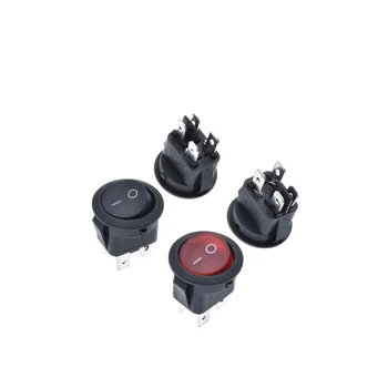 

KCD1 224N 23mm Round 10A/125V 6A/250V AC Boat Switch Snap-in SPST ON OFF Rocker Position Switch