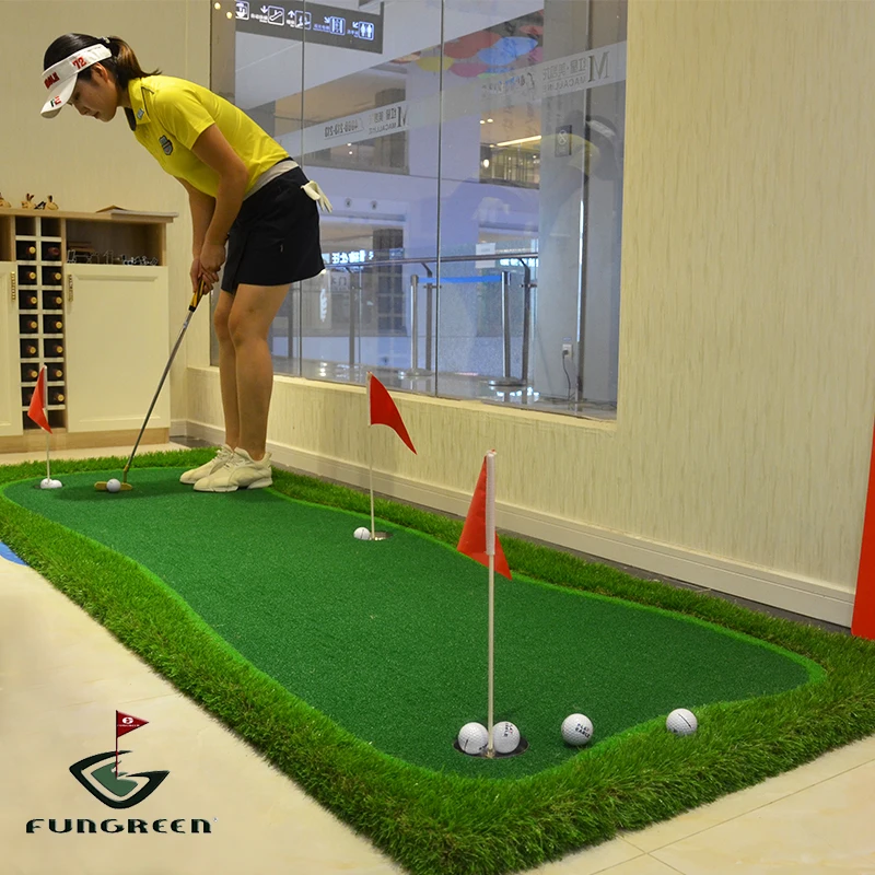1X3M Indoor & Outdoor Backyard Golf Putting Mat Residential Training Hitting Pad Practice Rubber Tee Holder Drop Shipping