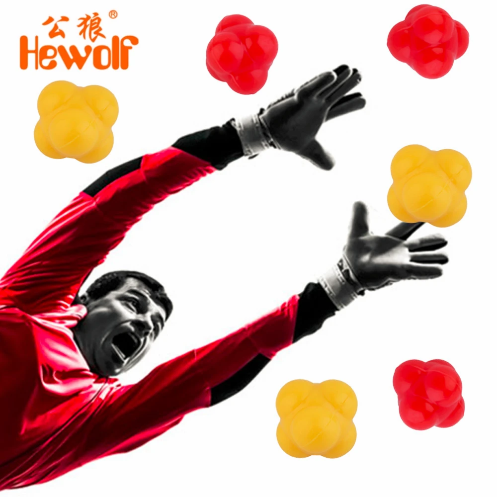 Hewolf Silicone Bounces Reaction Ball Agility Coordination Reflex