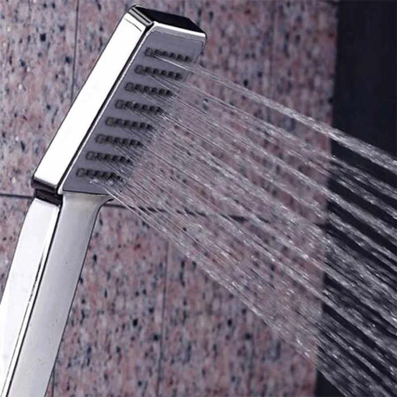1 шт. ABS квадратная душевая головка для ручного удержания душ экономия воды с одной головкой фиксированная поддержка типа для аксессуаров для ванной комнаты приспособление