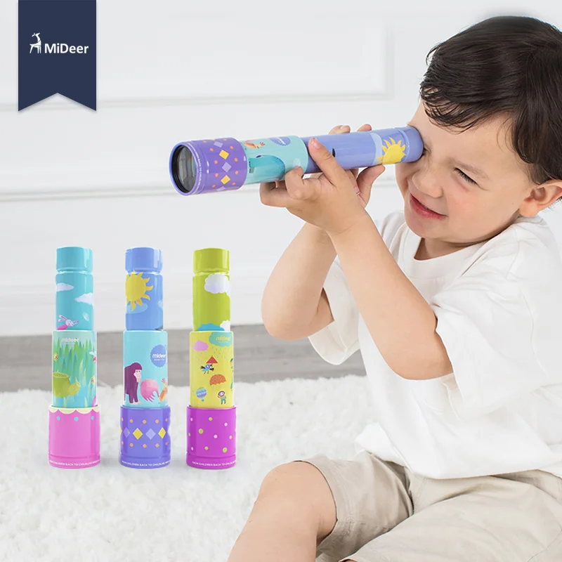 MiDeer Cartoon Mini Portable Tin Telescope Educational Science Toy