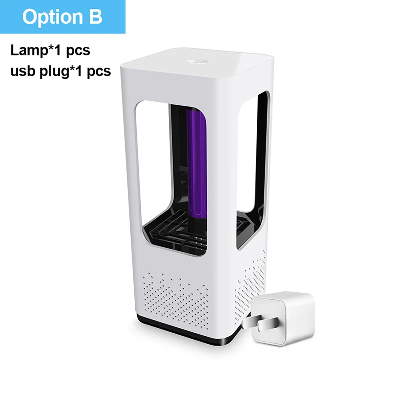 1pcs with plug Светодиодная лампа-убийца от комаров, анти-ловушка для комаров и мух, лампа-жук с питанием от USB для борьбы с вредителями, электрическая лампа-Репеллент для насекомых, ночник - Цвет: 1pcs with plug