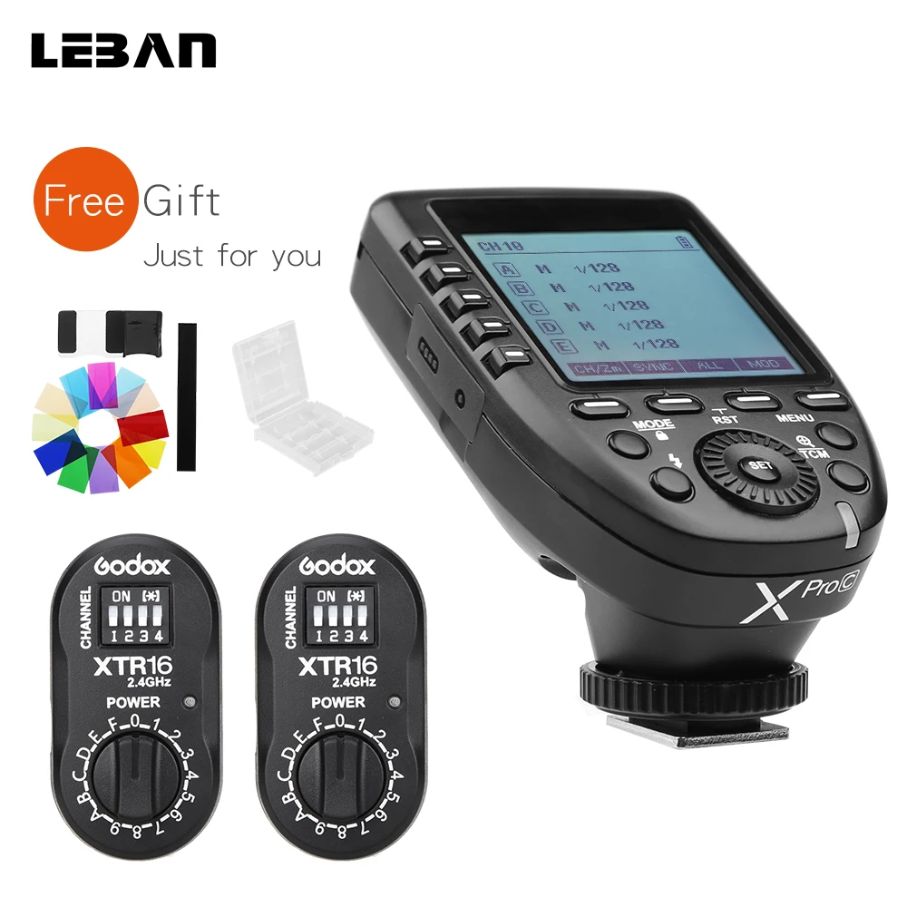 Godox Xproc Flash Ettl Hss 2.4g Wireless X System Trigger + 2x Xtr16