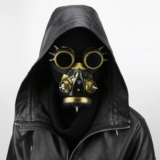 newest design steam retro goggles gas masks party halloween terror