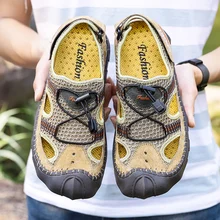 Акваобувь для мужчин; летняя обувь для плавания; обувь для сливного отверстия; резиновая нескользящая обувь для серфинга; дышащая легкая пляжная мужская обувь