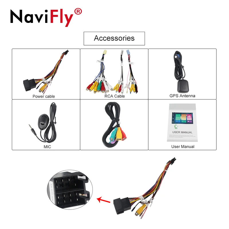 Cheap NaviFly Android 8.0 4G RAM Car GPS Navigetor For Lada Vesta RADIO STEREO Audio multimedia video support 4G WIFI BT Lada Vesta 5