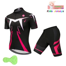 

Boys New 2019 Bora Girl Pro Cycling Jersey Set Ropa Ciclismo Cycling Kit for Kids Breathable Quick Dry Bicycle Clothing Children