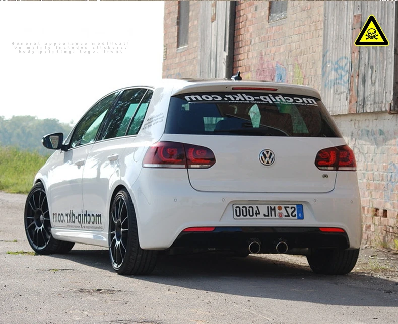 Автомобильный Стайлинг Тюнинг автомобилей задние фонари для VW Golf 6 Golf6 MK6 R20 задних сигнальных огней, светодиодный DRL ходовые фары, противотуманные фары ангельские глазки сзади