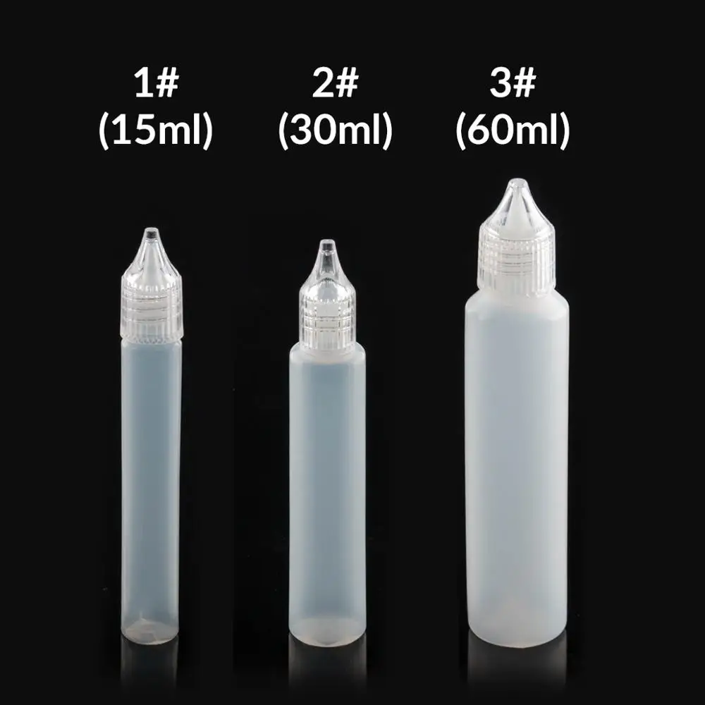 Бутылка Vape5pcs 60 мл 30 пустая пластиковая жидкая капельница с прозрачной крышкой