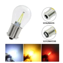 ANBLUB 12V BA15S 1156 BAY15D 1157 светодиодный автомобильный светильник s COB лампа накаливания Поворотный Светильник задний стоп-сигнал лампа Парковка сигнальная лампа светильник