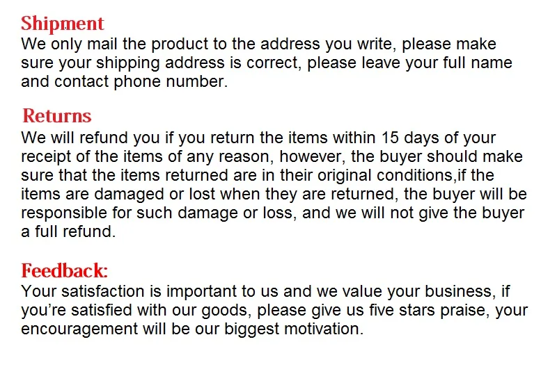 notice for aliexpress