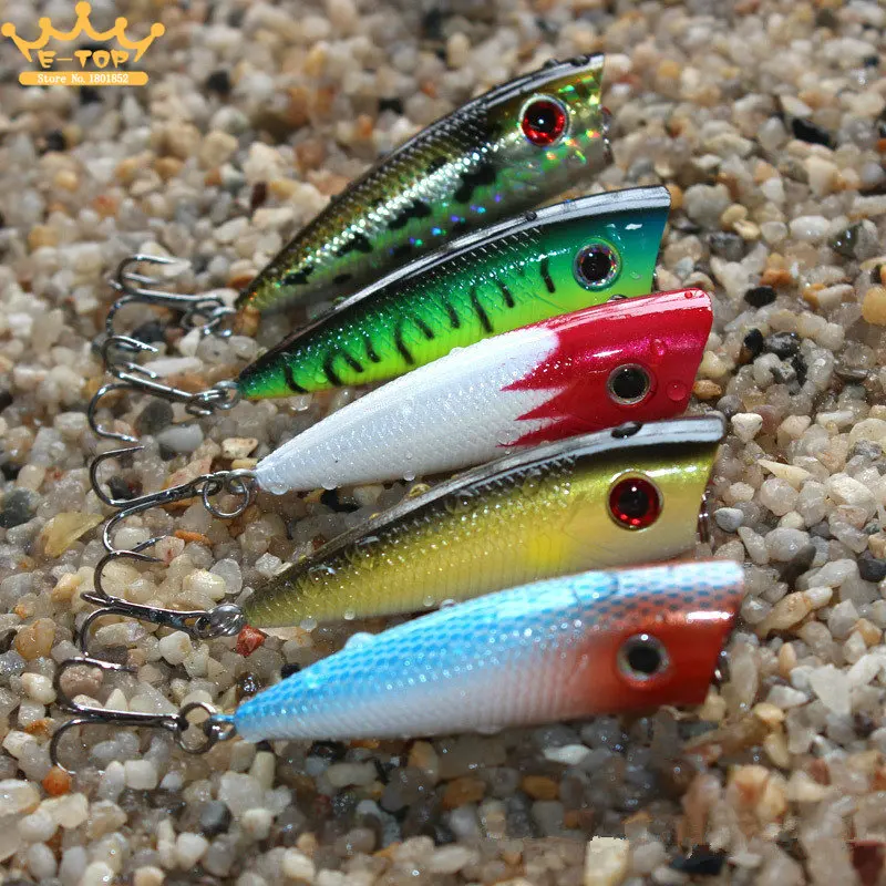 

Minnow Artificial Fishing Lure Bait 6cm 6.5g Floating Popper Simulation Bait