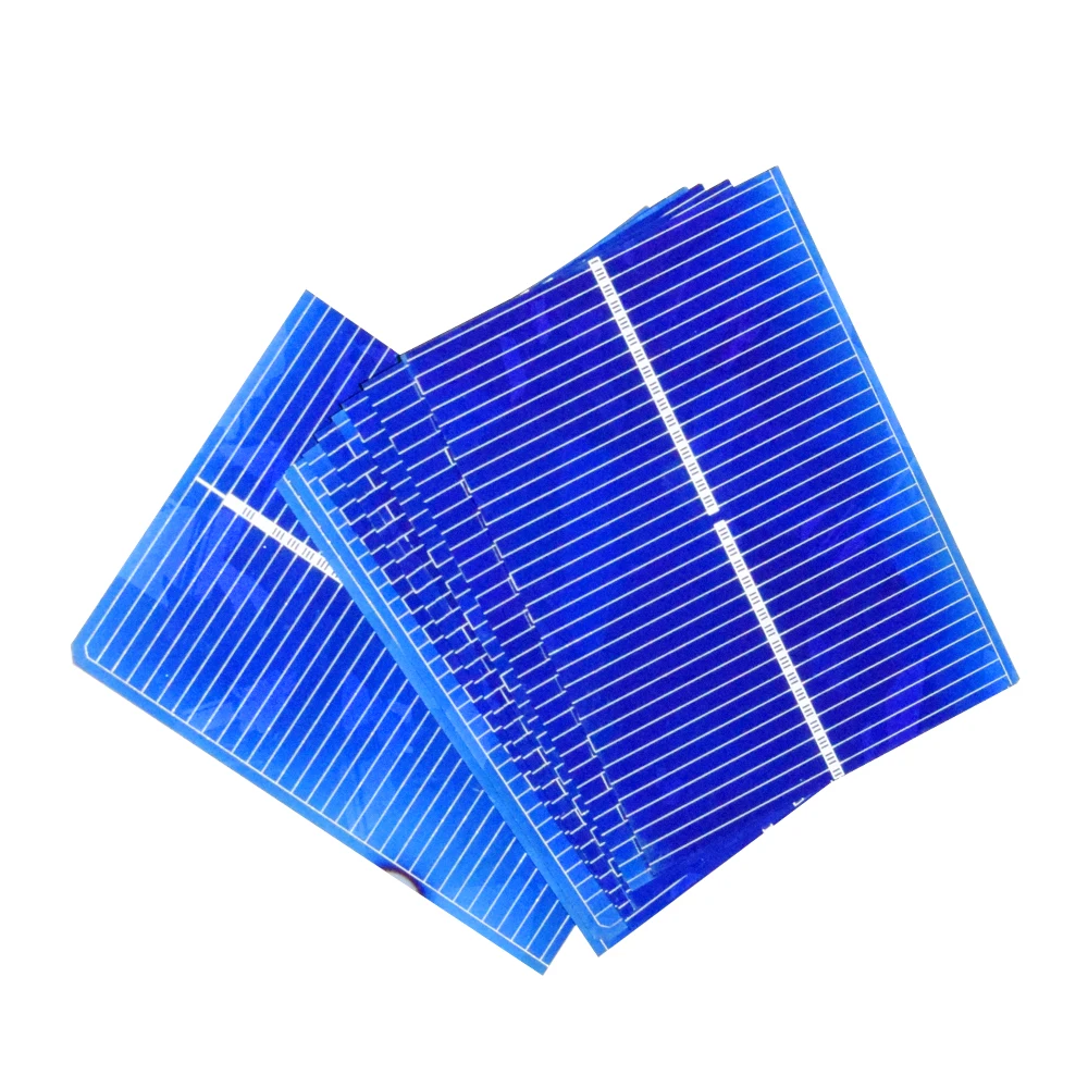 

XINGPUGUANG 50 Pcs 0.5V Effciency Grade A 52*39MM Photovoltaic Polycrystalline Silicon Solar Cell For Solar Panel cells 710 MA