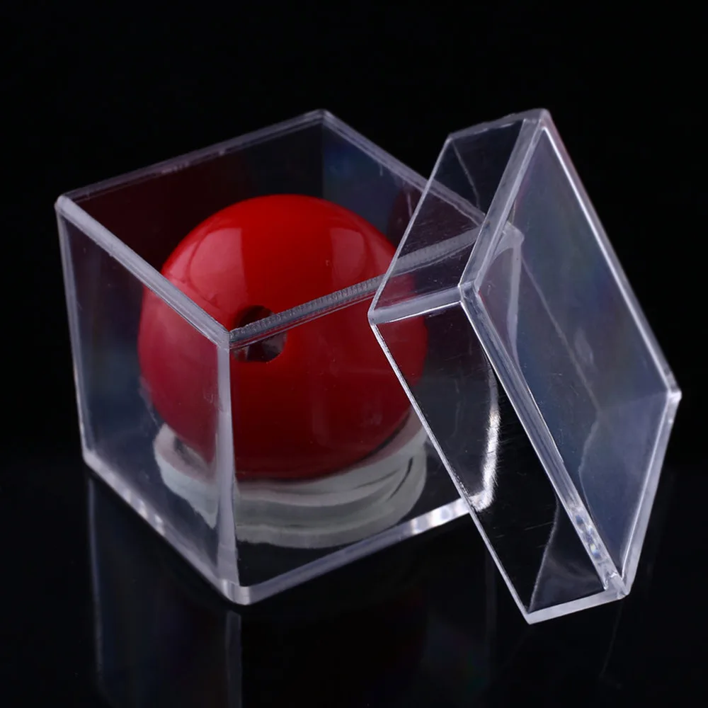 Funny Magic Tricks Toys Clear Ball Through Box Illusion Conjuring Prop Magia Fun For Magicians Children Stage Magic Toy