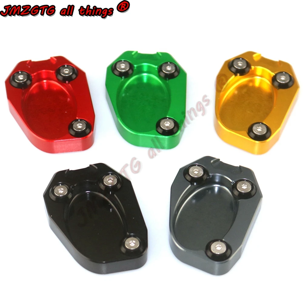 

Motorcycle CNC Aluminum Side Stand Plate Kickstand Extension Pad Enlarger For KAWASAKI Z1000 Z100SX ZX10R ZX6R ER6F N