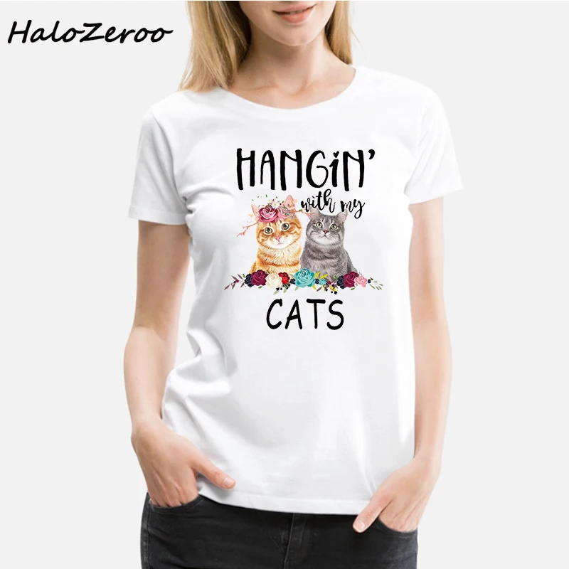 48Cat Hanging T-shirt, Women T-shirt