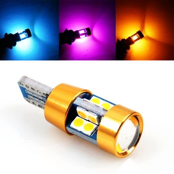 

2X New Car LED T10 Canbus W5W No error 27 SMD 3014 LED W5W Wedge Light White Blue Red Yellow Ice Blue Pink 12V For BMW Audi Benz