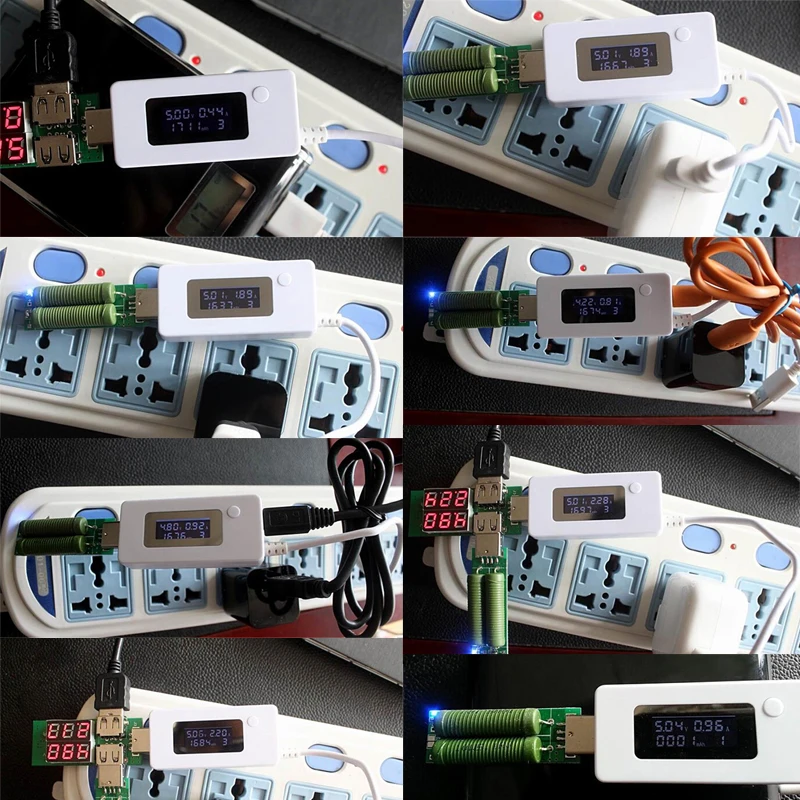 LCD Voltmeter USB Charger Capacity Current Detector Voltage Tester Meter voltimetro For Cell Phone Power Bank Digital Dispay