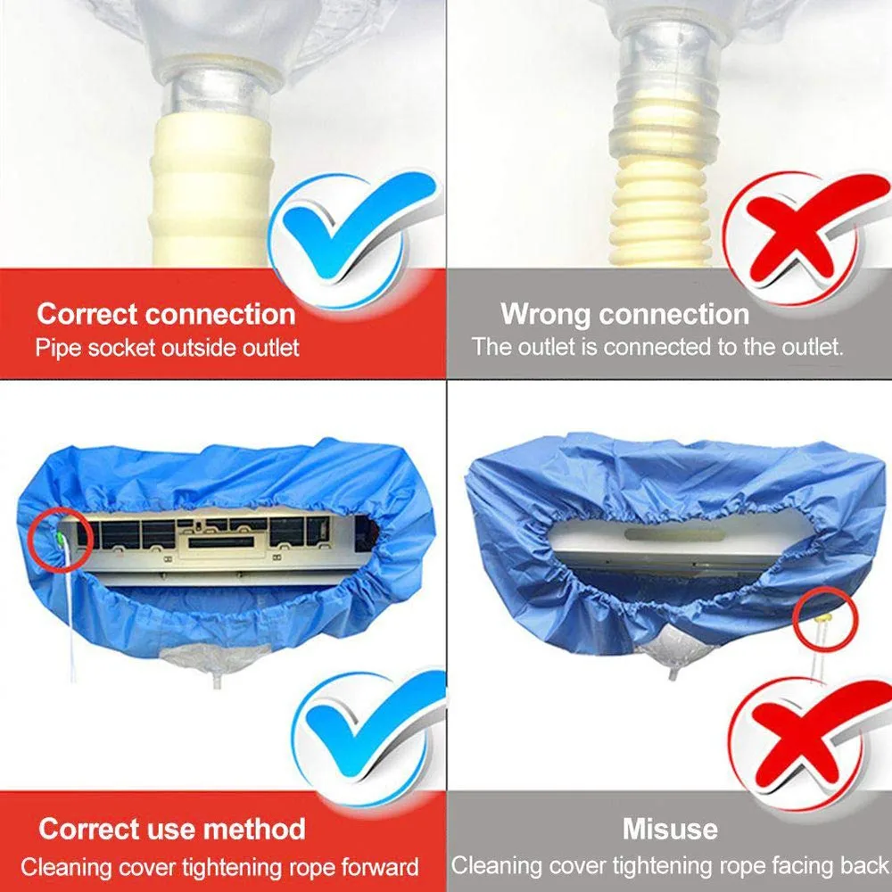 Настенный Кондиционер водонепроницаемый чистящий чехол для кондиционера пыль стирка чистый протектор мешок