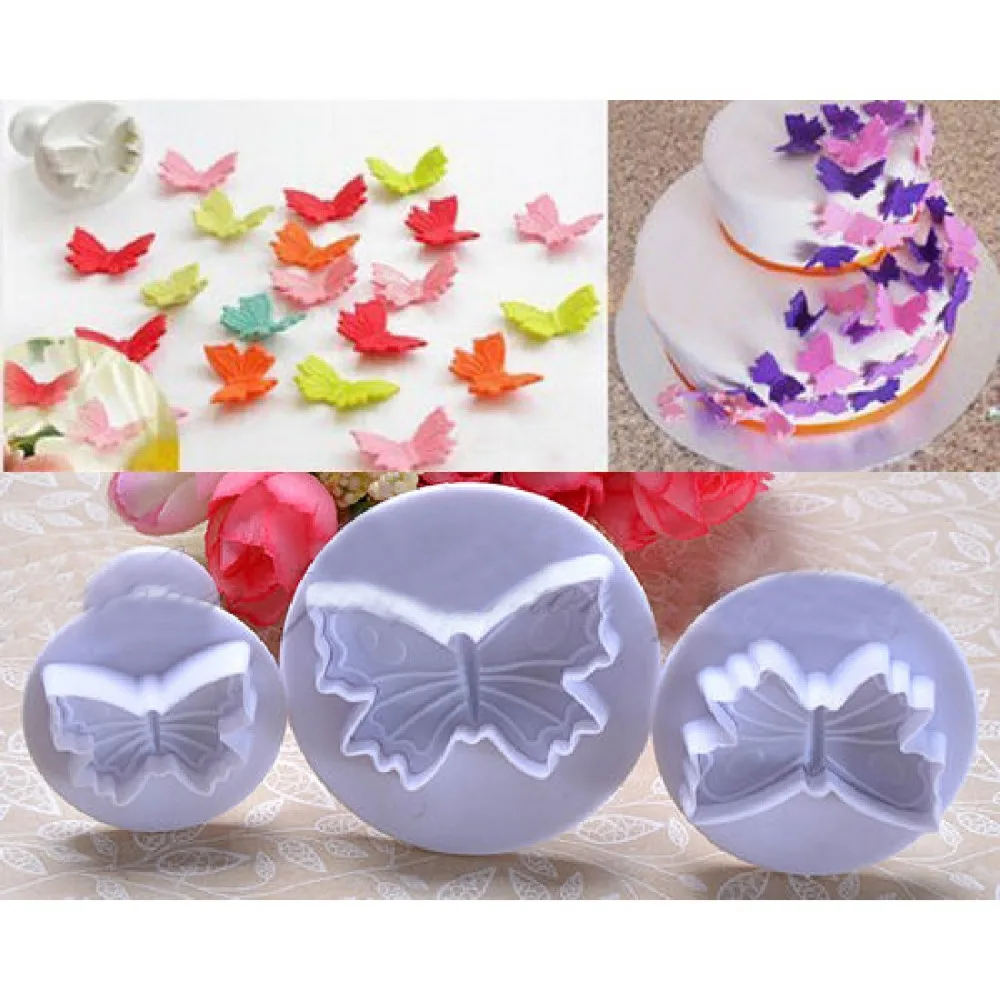 aliexpress com buy 3pcs set butterfly shape fondant cake aliexpress com buy 3pcs set butterfly shape fondant cake
