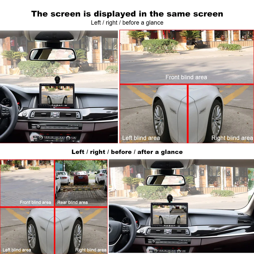 Водостойкая автомобильная электроника DVR провод автомобиля ИК Огни ночного видения слепой области передняя/правая/камера заднего вида