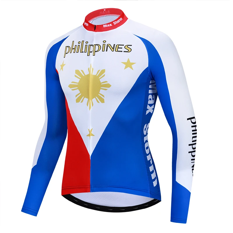 2021 Philippines cycling jersey long sleeve Winter Thermal Fleece&no Fleece cycling clothing
