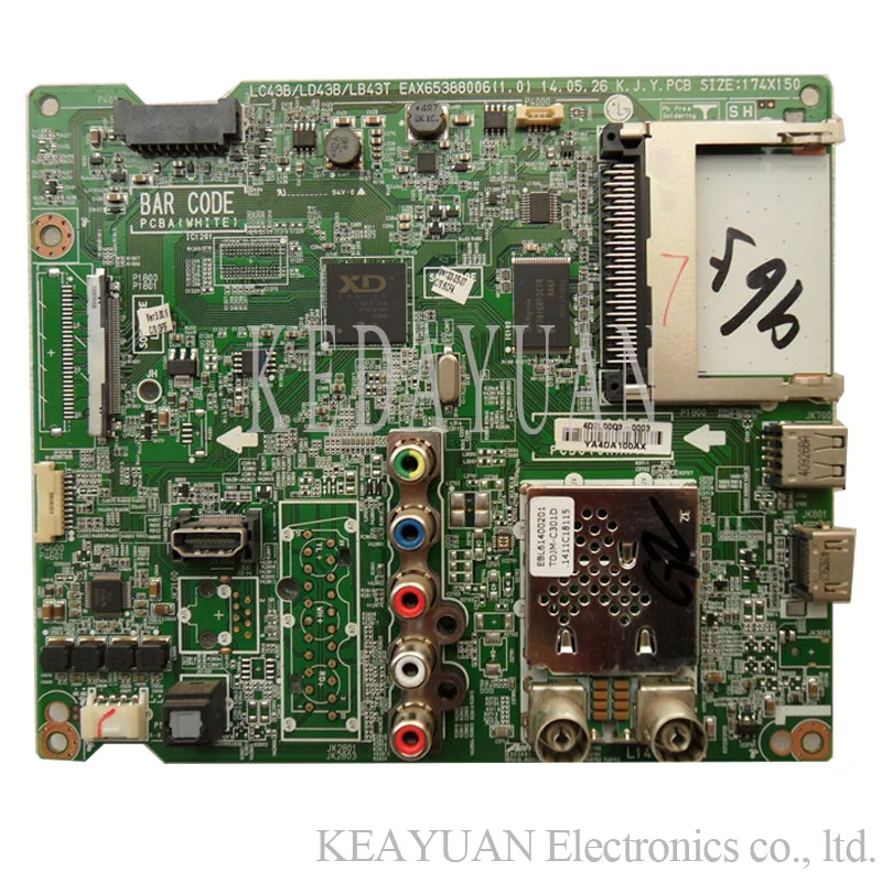 Бесплатная доставка 100% тестовая работа для LG 42LB5610/47LB5610 материнская плата EAX65388003 (1