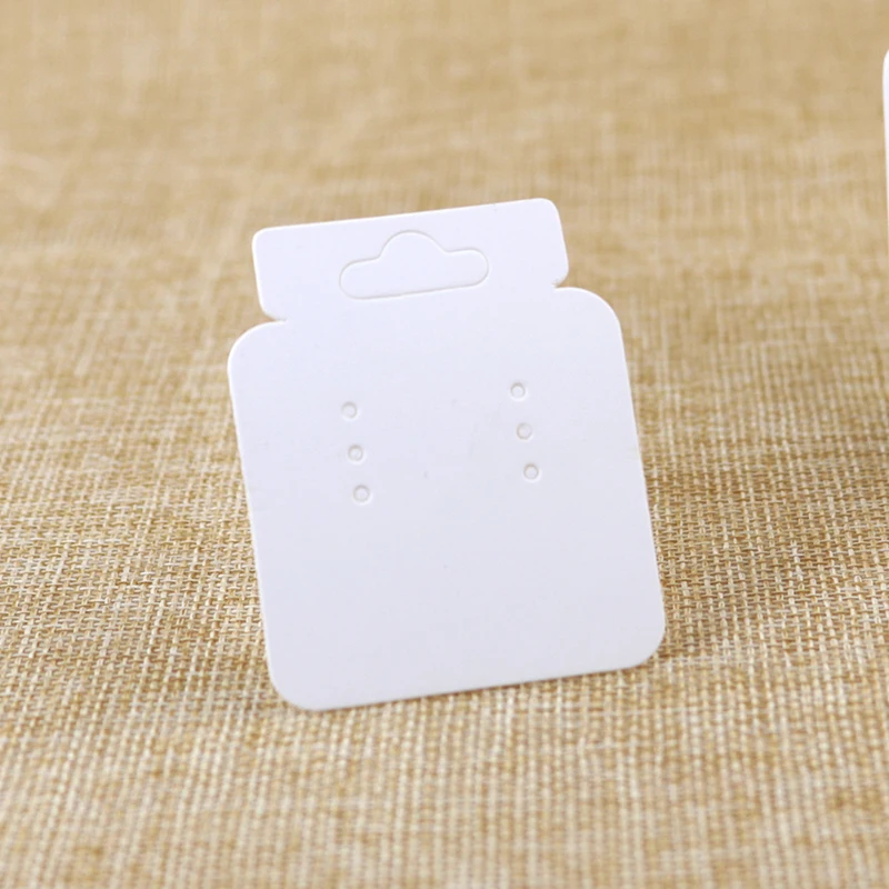

100pcs/lot Paper Weight Shape Earring Display Cards 4.3x5.2cm Jewelry Price Tags Ear Studs Paper Jewelry Earring Hang Cards