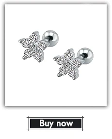 ZS 4 пар/лот, серьги-гвоздики с круглыми кристаллами, серьги в виде сердца из нержавеющей стали для женщин, детские металлические серьги, серьги для женщин