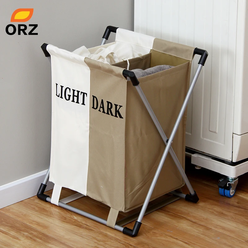 

Foldable Thick oxford formwork two grid cloth Laundry basket
